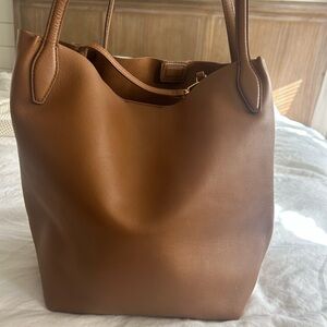 Madewell the shopper tote in soft grain leather